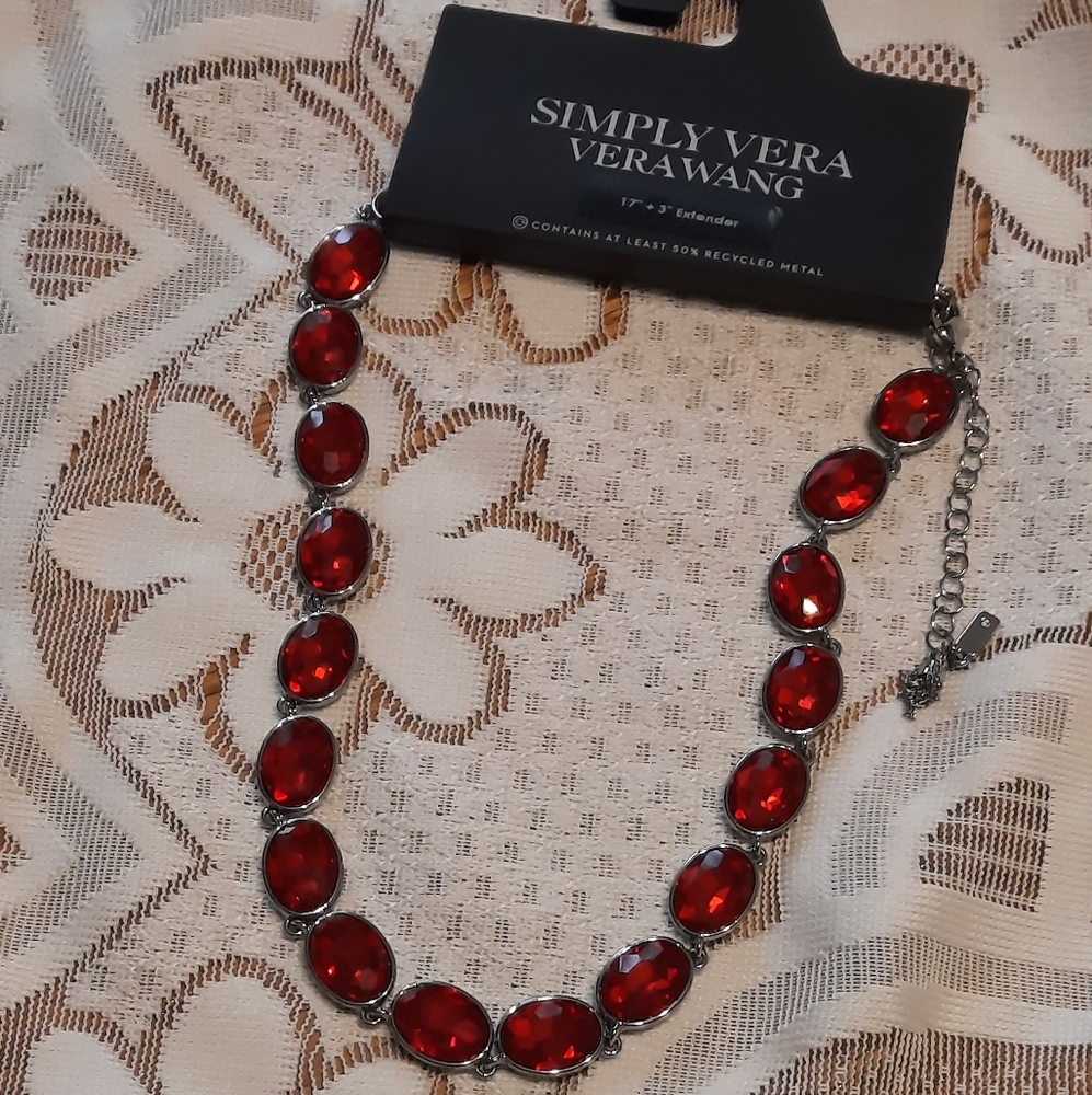 Simply Vera Vera Wang Ruby Red Necklace